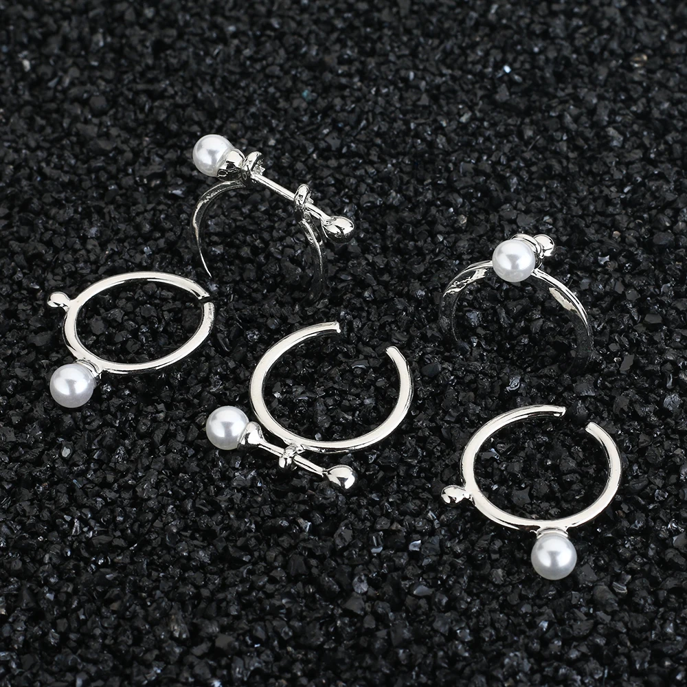 2018 Liujun silver color new romantic pearls rings design for women Exquisite Bijoux Fashion Wedding and Engagement couple Ring | Украшения
