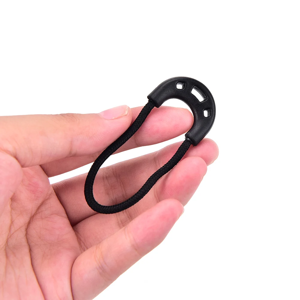 10Pcs EDC Zipper Pulls Cord Rope For Outdoor Travel Clothing Backpack Accessories Black 19g