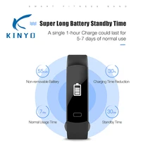 Многофункциональный Умный браслет с монитором сердечного ритма, длительным временем работы от батареи, смарт-браслет, контроль медиа-плеера, фитнес-браслет, KYT-003