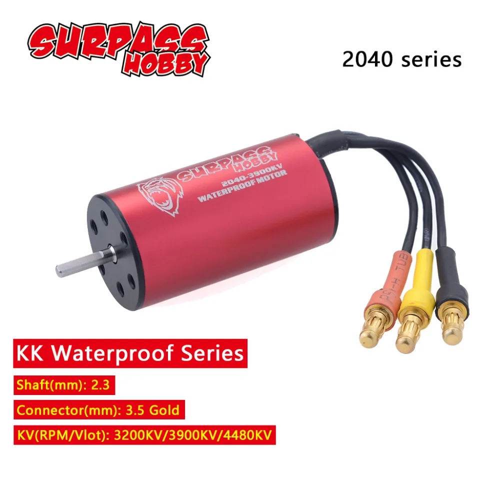

SURPASSHOBBY KK 2040 2280KV 3200KV 3900KV 4480KV Waterproof Brushless Motor for Traxxas HSP Tamiya Axial 1/16 1/18 RC Buggy Car