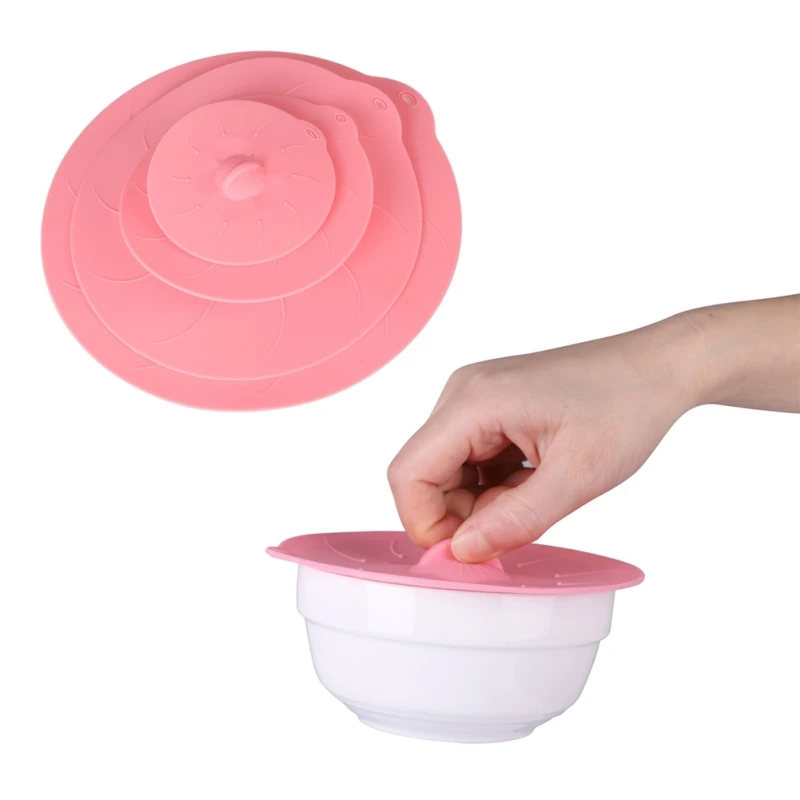 Многоразовые герметичные силиконовые крышки для хранения продуктов для сохранения свежести продуктов подходят для различных материалов и форм контейнеров