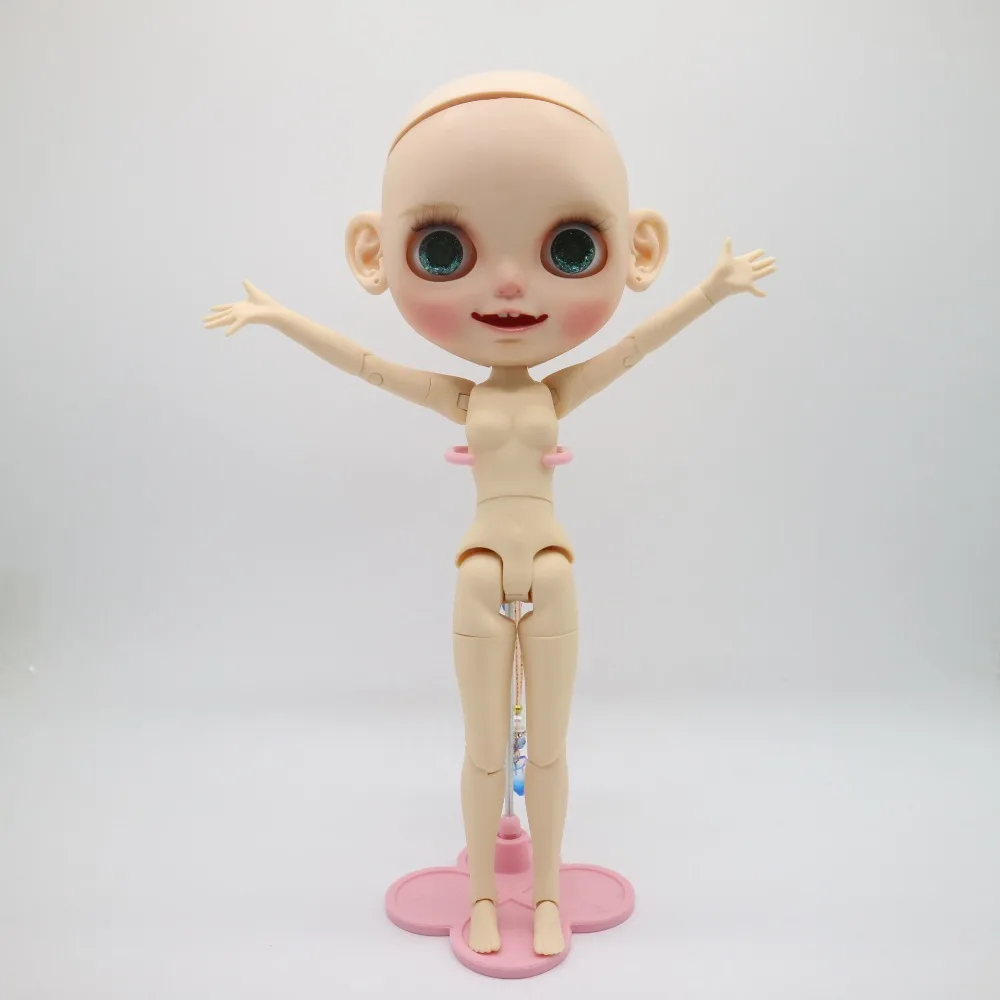 사용자 정의 인형 DIY 누드 blyth 인형 공동 바디 소녀를위한 머리카락 없음 20180327   귀여운 인형(옷은 포함되지 않음)