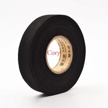 

1pc Polyester cloth adhesive tape 0.3mm*1.9cm*15m fabric Cloth automotive Tape wiring harness glue high temperature tape CZYC