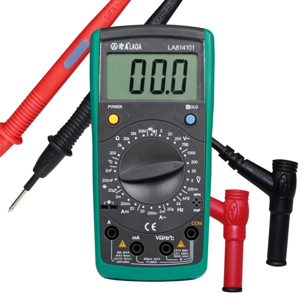 LAOA LA814101 Цифровой мультиметр Multimetro Amp Вольт Ом метр амперметр AC/DC Напряжение Ток