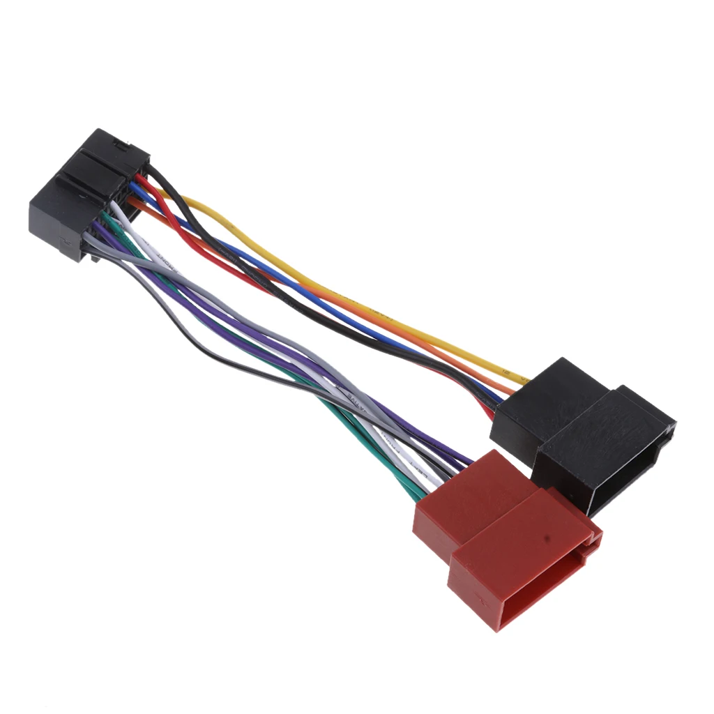New 16 Pin ISO Wiring Harness Connectors Adaptors Car Auto Stereo Radio For JVC