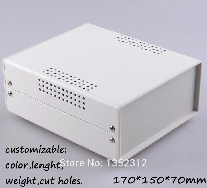 

1 pcs 150*70*170mm Iron project box electrical junction box iron enclosure for electronics case instrument control switch box