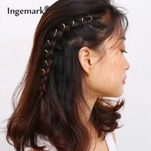 Ingemark 10 шт. винтажные панк волосы плетеные кольца дизайн дредлок обод кольцо аксессуары для волос Богемия Морская звезда Морская раковина шпильки