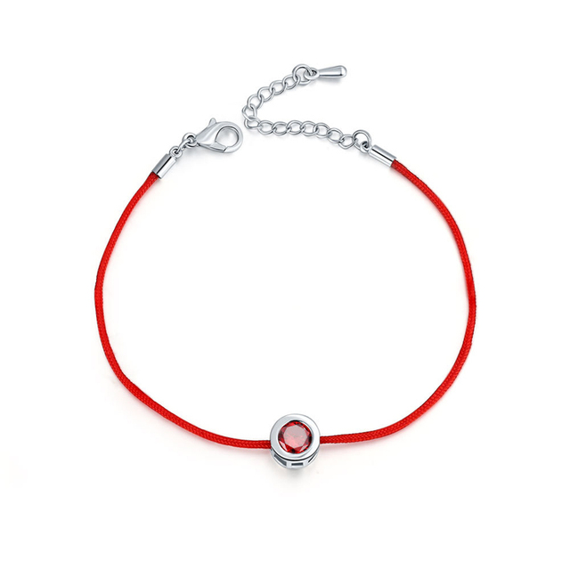 10 Colors Red Rope Bracelet Round 6mm Cubic Zircon Charm Friendship Bracelets & Bangles For Women Wedding Party Jewelry Gift