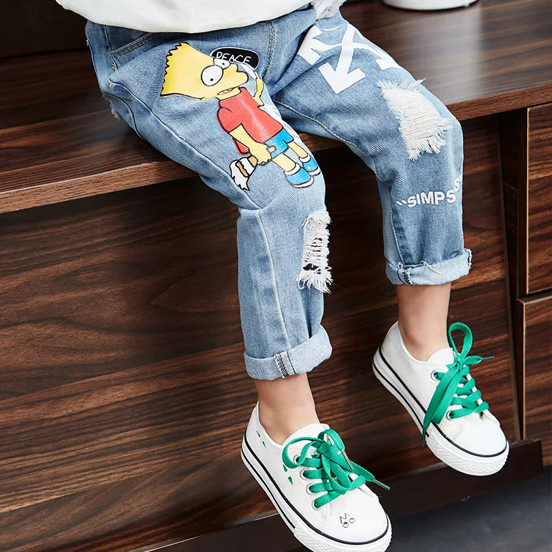 

Girls Jeans Baby Kids Jeans for Children Boys Girls Leggings Kids Skinny Pants Toddler Pants Girl Kids Pants for Boy Cotton 2-8Y