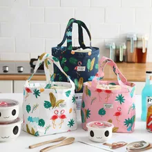 Контейнер для детского питания с рисунком Фламинго водонепроницаемый портативный изолированный теплый мешок для еды открытый дорожный костюм для мумии сумка