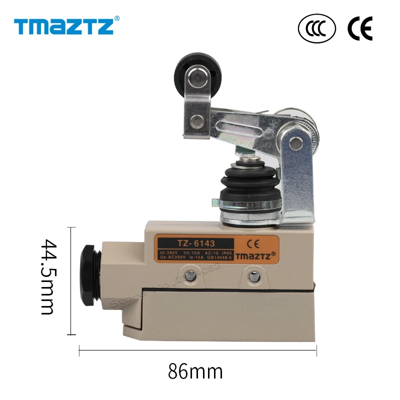 Герметичный концевой выключатель без NC 380 V металлический роликовый рычаг головка моментальная Перезагрузка концевого выключателя IP65 водонепроницаемый TZ-6143 высокого качества