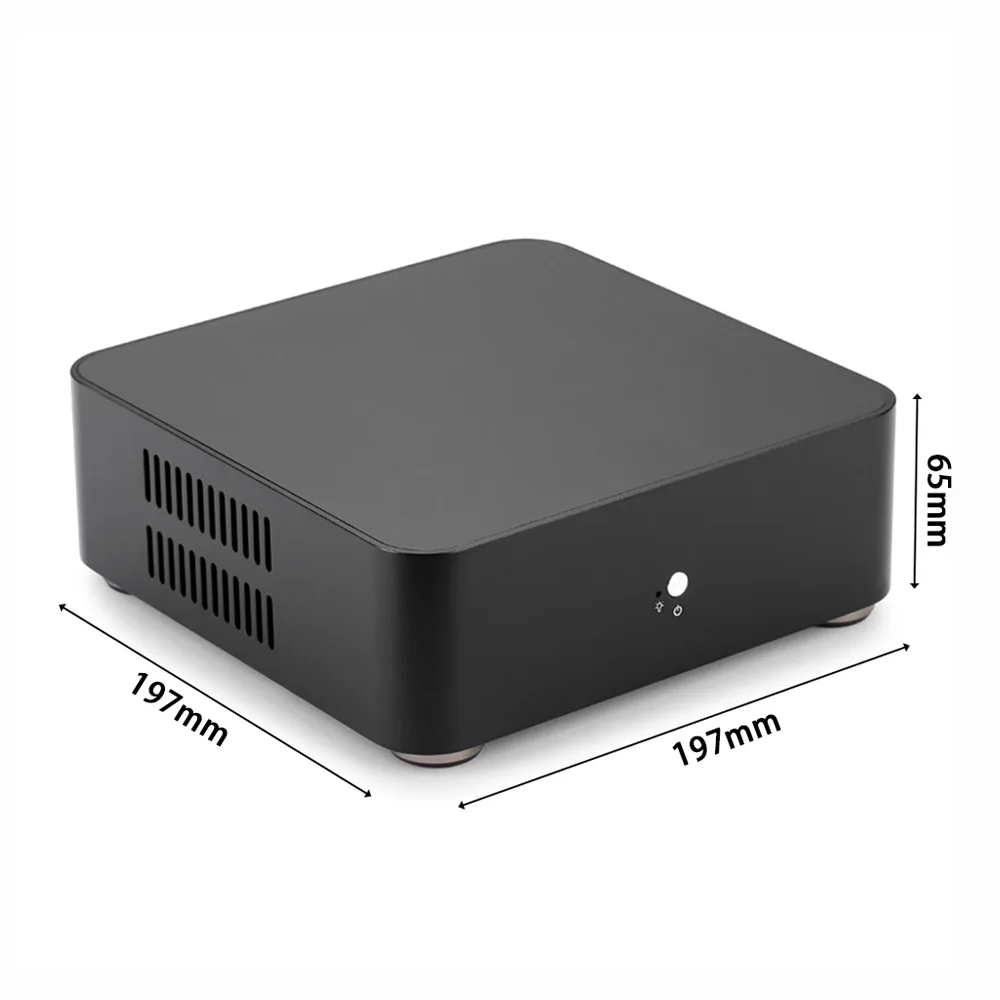 RGEEK L65 All Aluminum Chassis Small Desktop Computer Case with Power Supply for pc case pc chassis computer chassis frame