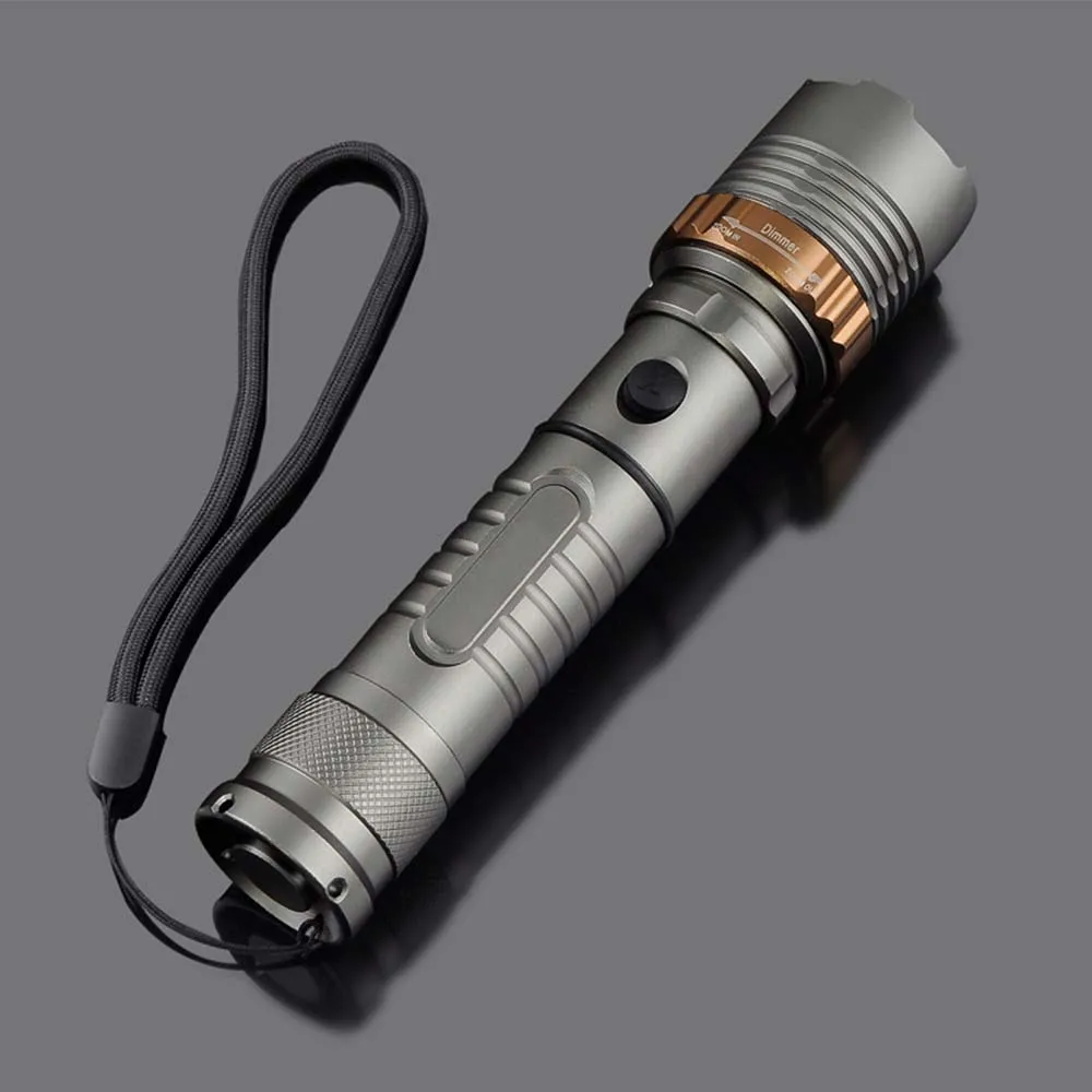 Pocketman 8000лм XM-L T6 светодиодный фонарик перезаряжаемый светодиодный фонарь мощный фонарь с аккумулятором 18650/AAA с прямой зарядкой