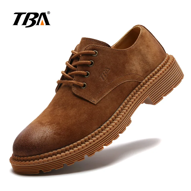 

2018 Tba 3030# new men's spring fashion shoes male short boots outdoor trend genuine leather tooling Walking Shoes platform male