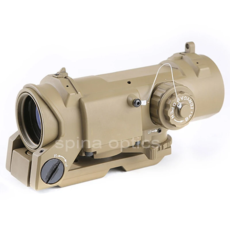 

SPINA Fixed Dual Role Scope 1X-4X Tactical Rifle Scope Quick Detachable Adjustable Dual Role Sight For Hunting