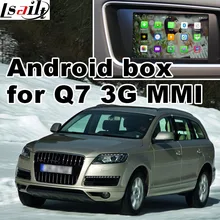 Android GPS навигации коробка для Audi Q7 3 г MMI система видео интерфейс коробка Зеркало Ссылка заднего вида 360 панорама quad Core