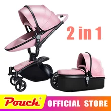 AULON Oyun Long baby trolley cortical bi-directional high-view shock absorber baby carriage can sit in the cart