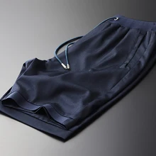 Minglu Tencel мужские брюки размера плюс 4xl Высокое качество шелковистые летние тонкие мужские короткие штаны повседневные проветриваемые крутые короткие брюки для мужчин