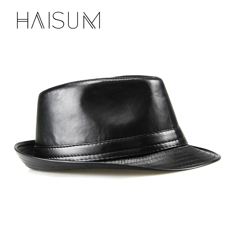 Новинка Ограниченная серия Cappelli Cappello Chapeau Homme Haisum Модные Мужские фетровые шляпы из искусственной кожи винтажные шляпы в стиле джаз хип-хоп Trilby Cs33