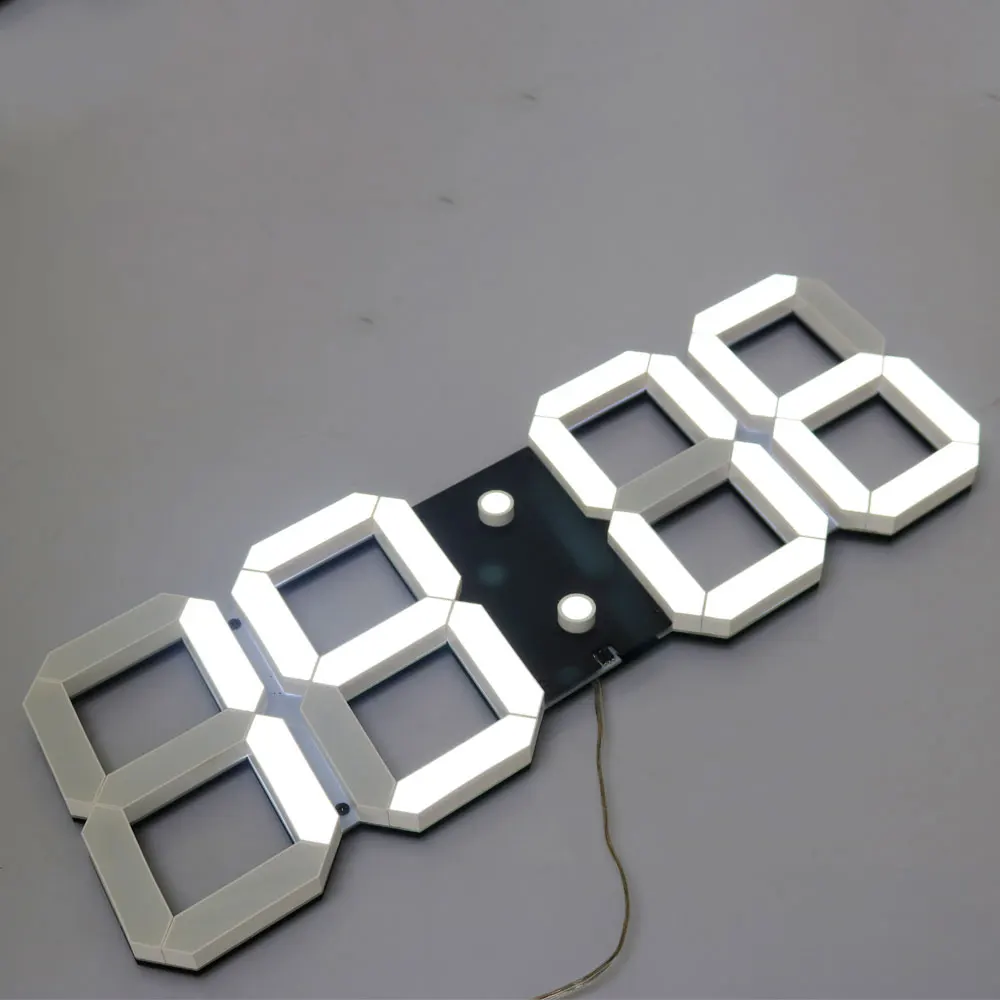 LED new electronic wall clocks snooze  clocks and stopwatch timer 4 colors can be used to decorate the living room    of the bed