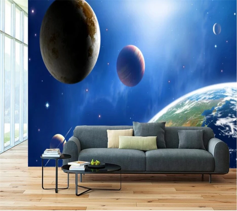 Beibehang пользовательские обои 3d роспись HD фотообои 3D звездное небо фоновая