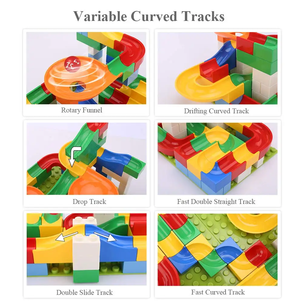 Variable-curved-tracks