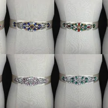 Дизайнерский Специальный дизайн для многоцветный пояс невесты хрустальный свадебный пояс с жемчужные бусины свадебное вечернее платье на выпускной