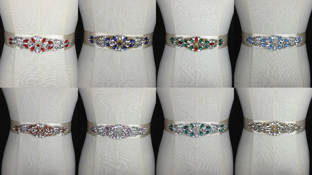 

Designer's Special Design For Multicolor Bridal Belt Crystal Wedding Sash Belt With beaded Pearl Wedding Evening Dress up Prom