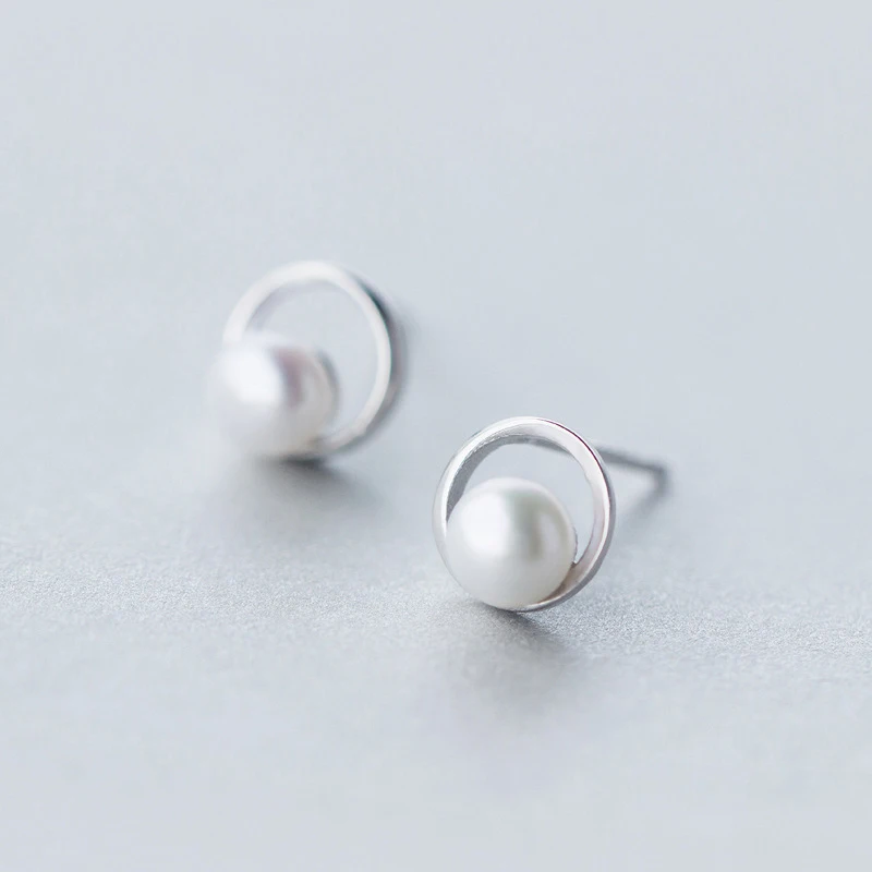 Trusta 2018 100% 925 Настоящее серебро пробы Модные женские круглые 8mm84mm бусы серьги