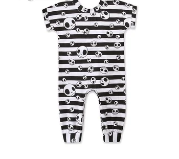 

Halloween funny smock striped jumpsuit baby boy clothing Cotton Long Sleeved baby boy clothes baby romper Infantil rompers