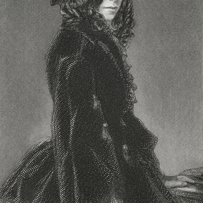 Elizabeth Barrett Browning 1806 1861 English Poetess And Feminist Poster Print (22 x 34)