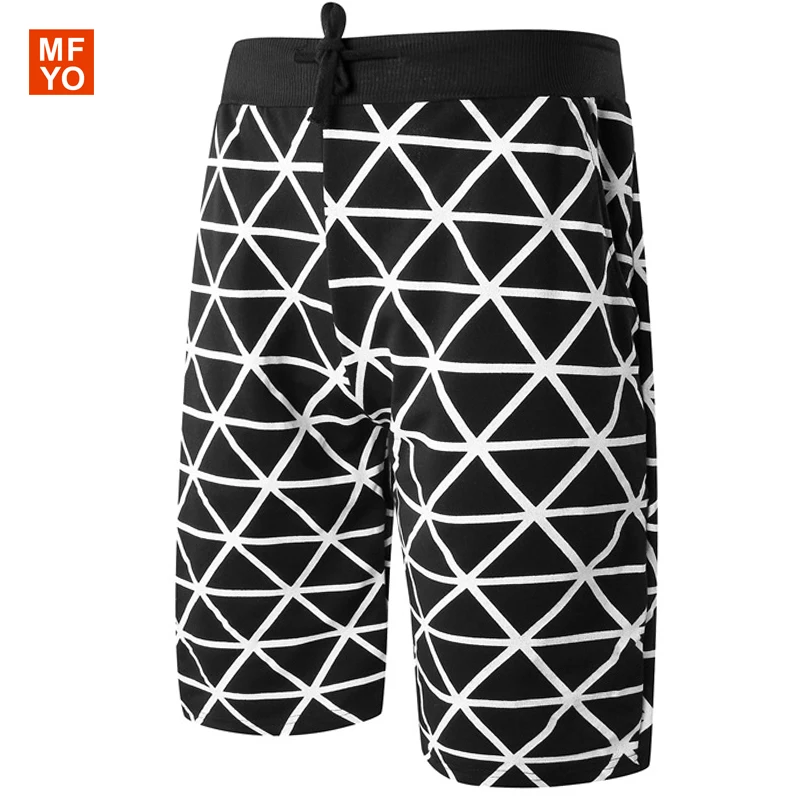 New 2016 Summer Casual Cotton Men's Shorts Casual Geometric print