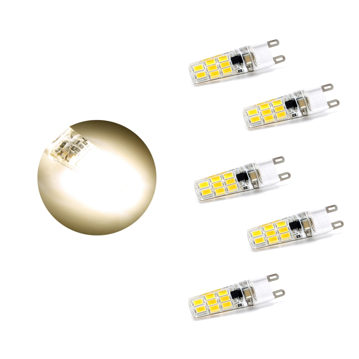 5 шт. 3 Вт 5733 SMD G9 AC 220 В мини светодиодный светильник Хрустальная люстра