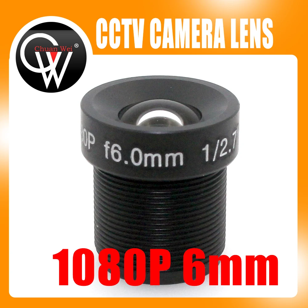 

5PCS/LOT MTV 1080P MP 6mm lens IR 1/3" and 1/4" F2.0 Lens For CCTV CCD CMOS Security Camera