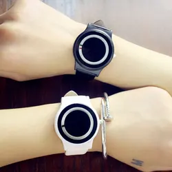 Reloj estilo Harajuku para hombre y mujer, pulsera de cuarzo con correa de cuero PU, Color caramelo, Unisex, TT @ 88, novedad de 2021