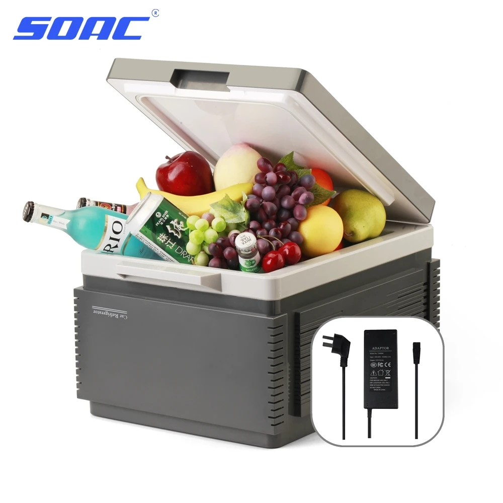 SOAC Auto Car Refrigerator Mini Fridge Dual Use Home Car 220/12V