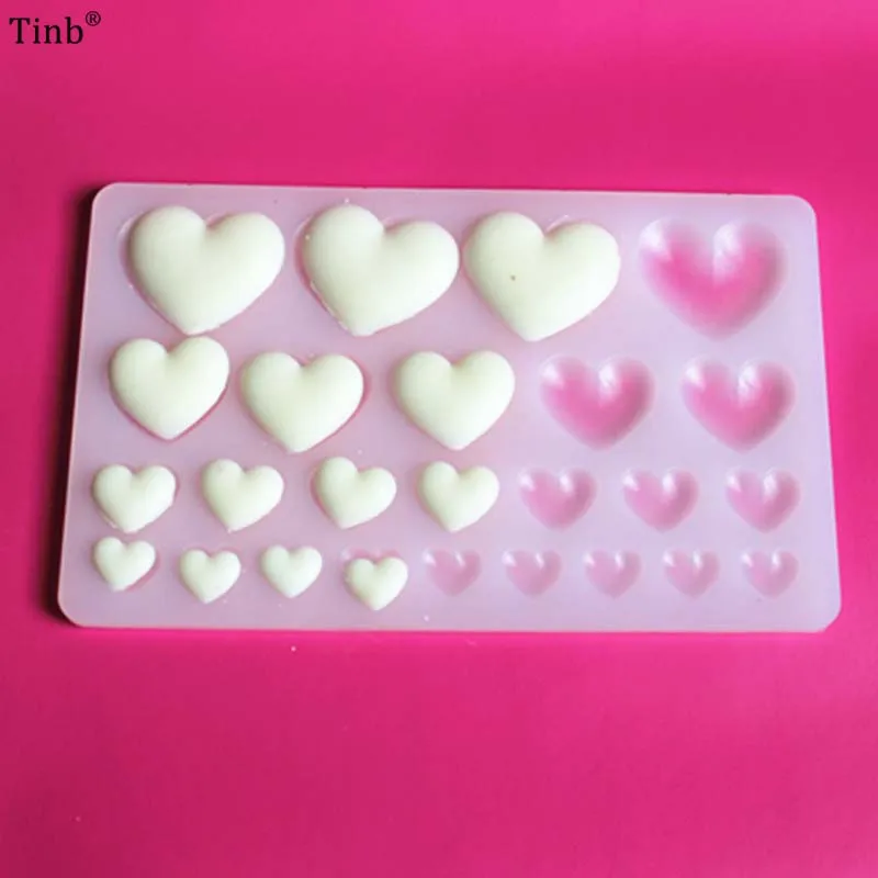 Новые DIY Инструменты для украшения торта 3d форма сердца силиконовая шоколада