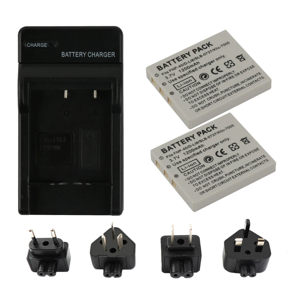 

RP 1200mAh Camera Battery for Fujifilm NP-40N NP-40 NP 40 NP40 for BENQ DLI-102 PENTAX D-LI8 D-Li85 SLB-0737 KODAK KLIC-7005