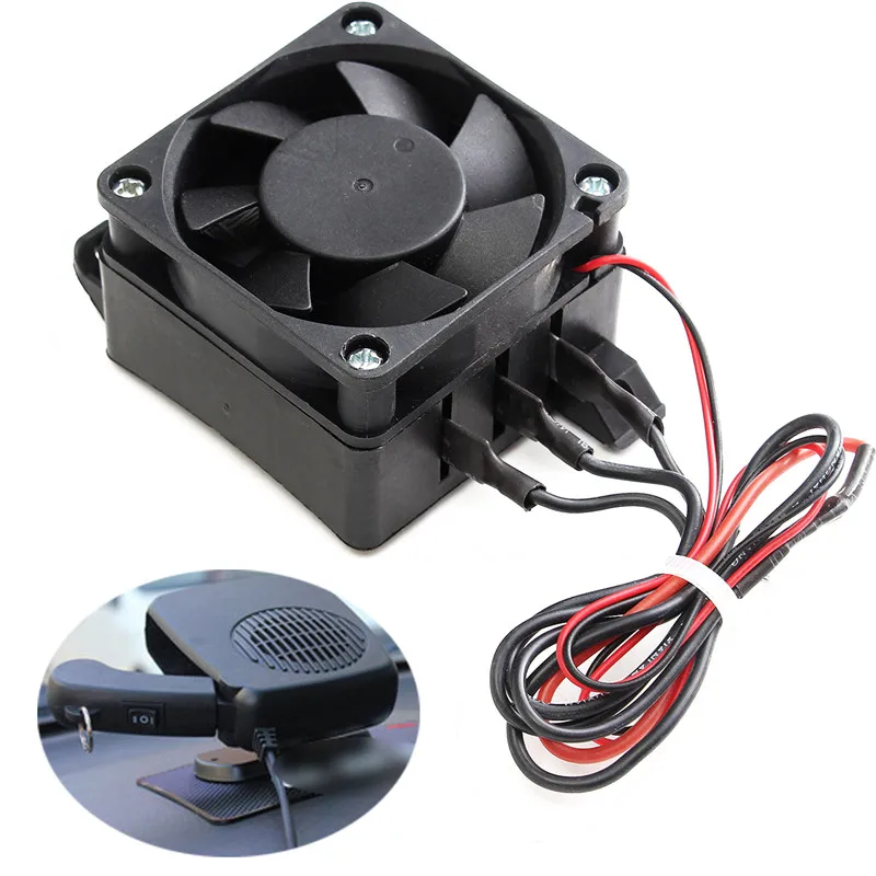 Черный 150W 12V DC PTC тепловентилятор инкубатор постоянной температуры