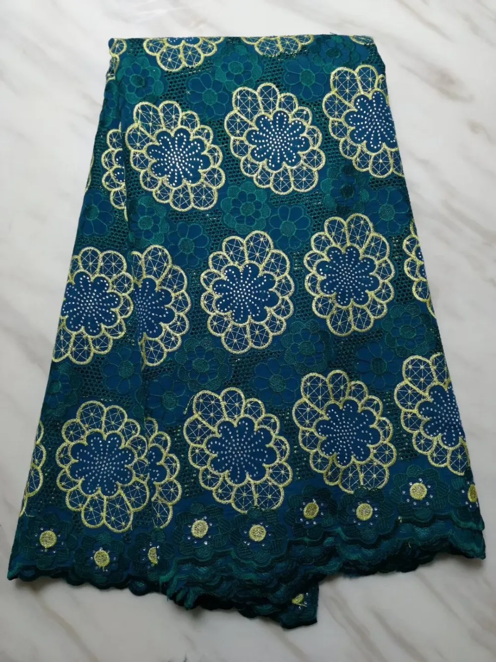 

Best Quality African Lace Fabric Orange Swiss Voile Lace High Quality Emboridery French Mesh 2019 French Lace Fabric