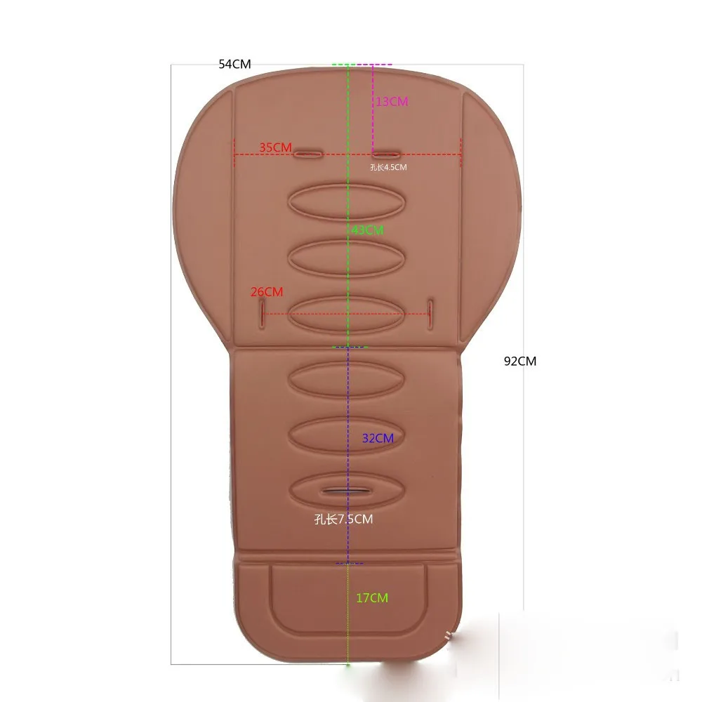 Kidadndy коляски углубления Pad Багги коляска лайкра Подушка для стула толстые Радуга четыре аксессуары WMC9702R