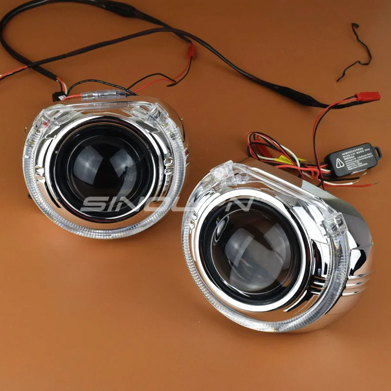 Линза для фар Sinolyn Angel Devil Eyes HID Биксеноновая линза 2 5 WST H7 H4 автомобильные