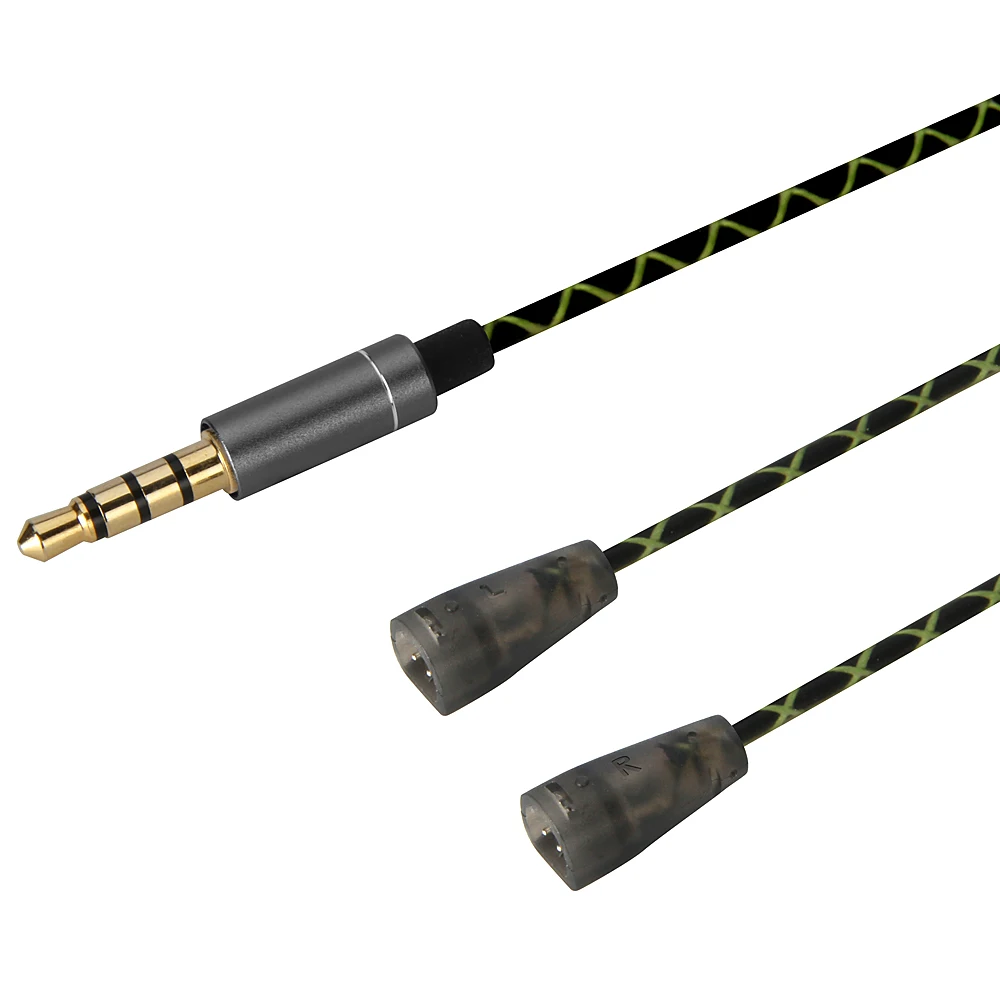 OFC Green Audio Cable With remote mic For sennheiser IE8 IE80 IE8I IE80S headphones