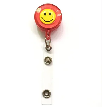 

Red Color 1pcs Retractable Reel With Anti-Lost Clip Buckle Security Nurse ID Name Card Badge Holder Reels