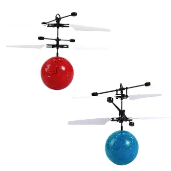 

Children Toy Flying Ball Drone Helicopter Ball Built-in Shinning LED Lighting Crack Planet Toy flying ball for kids