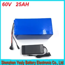 Hot Selling 1800W Lithium Electric Scooter Li Ion Battery Pack 60v 25ah For Folding Electric Scooter For Panasonic cell