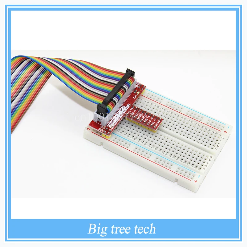 

5pcs DZ 1Set Raspberry PI GPIO Extension Board + 26 Pin Extension Flat Ribbon Cable Wire + 400 Points Breadboard Next
