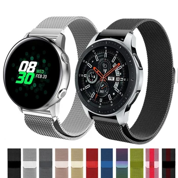 

Milanese strap For Samsung Gear S3 S2 Frontier/Galaxy watch Active 46mm/42mm Amazfit Sport stainless steel Huawei watch GT strap
