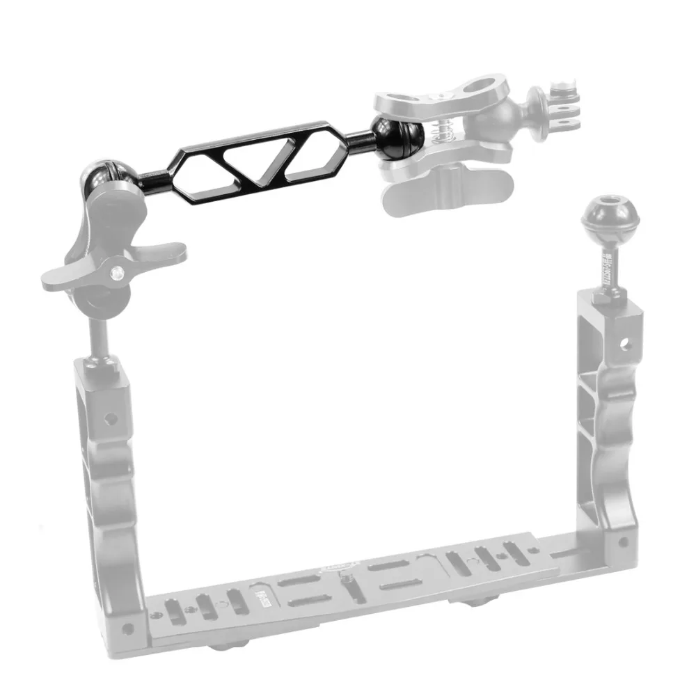 1 шт. CNC алюминиевая подсветка для дайвинга Шариковая головка зажим бабочка рычаг