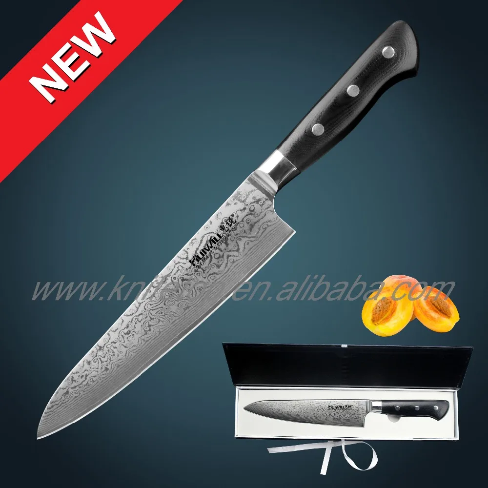 Huiwill набор ножей из дамасской стали of chef Фруктовый нож японский кухонный VG10
